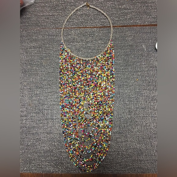 Multicolored Statement Necklace - Picture 1 of 1